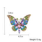 Butterfly Rhinestone Brooch PA4925