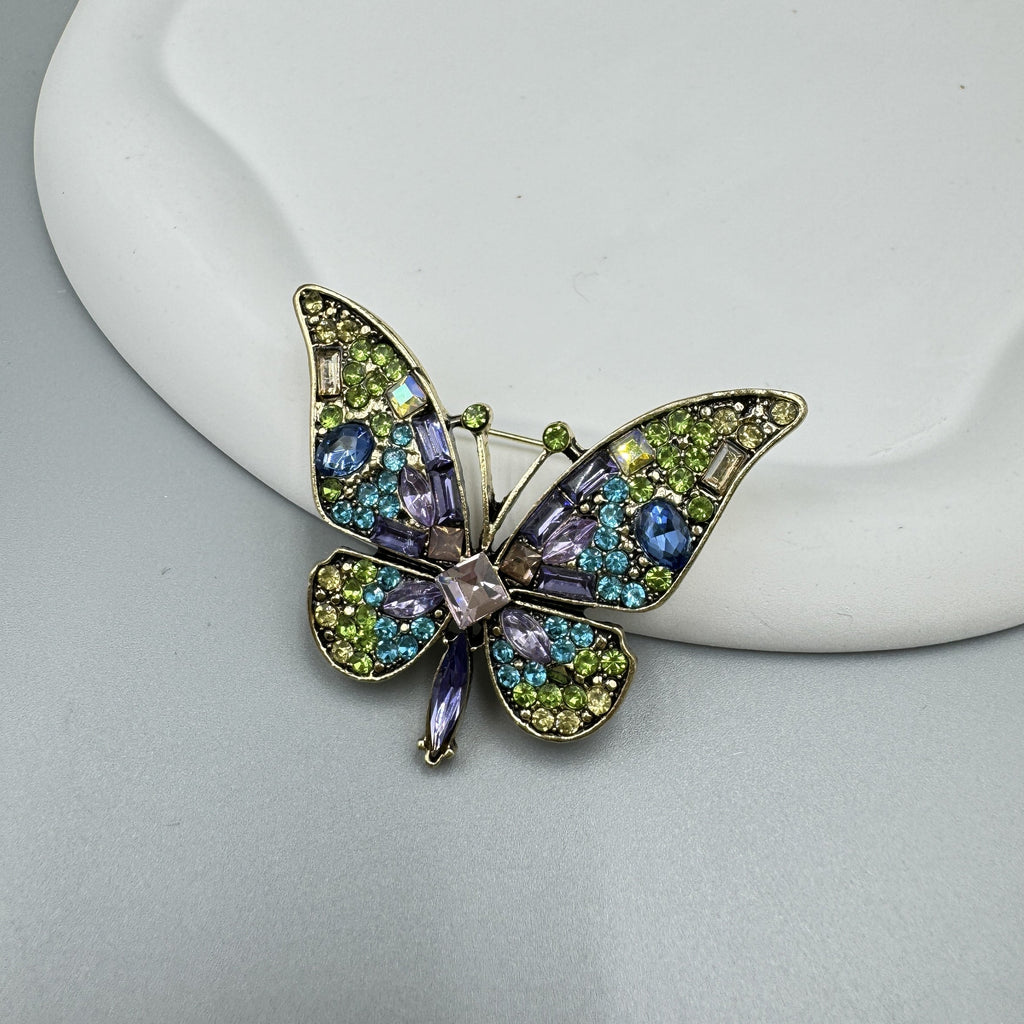 Butterfly Rhinestone Brooch PA4925