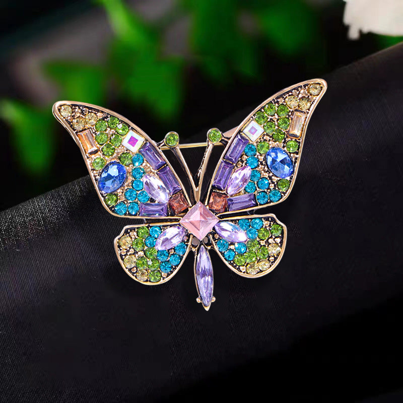 Butterfly Rhinestone Brooch PA4925