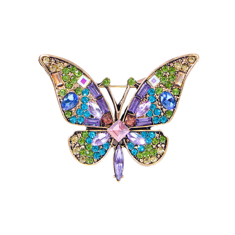 Butterfly Rhinestone Brooch PA4925