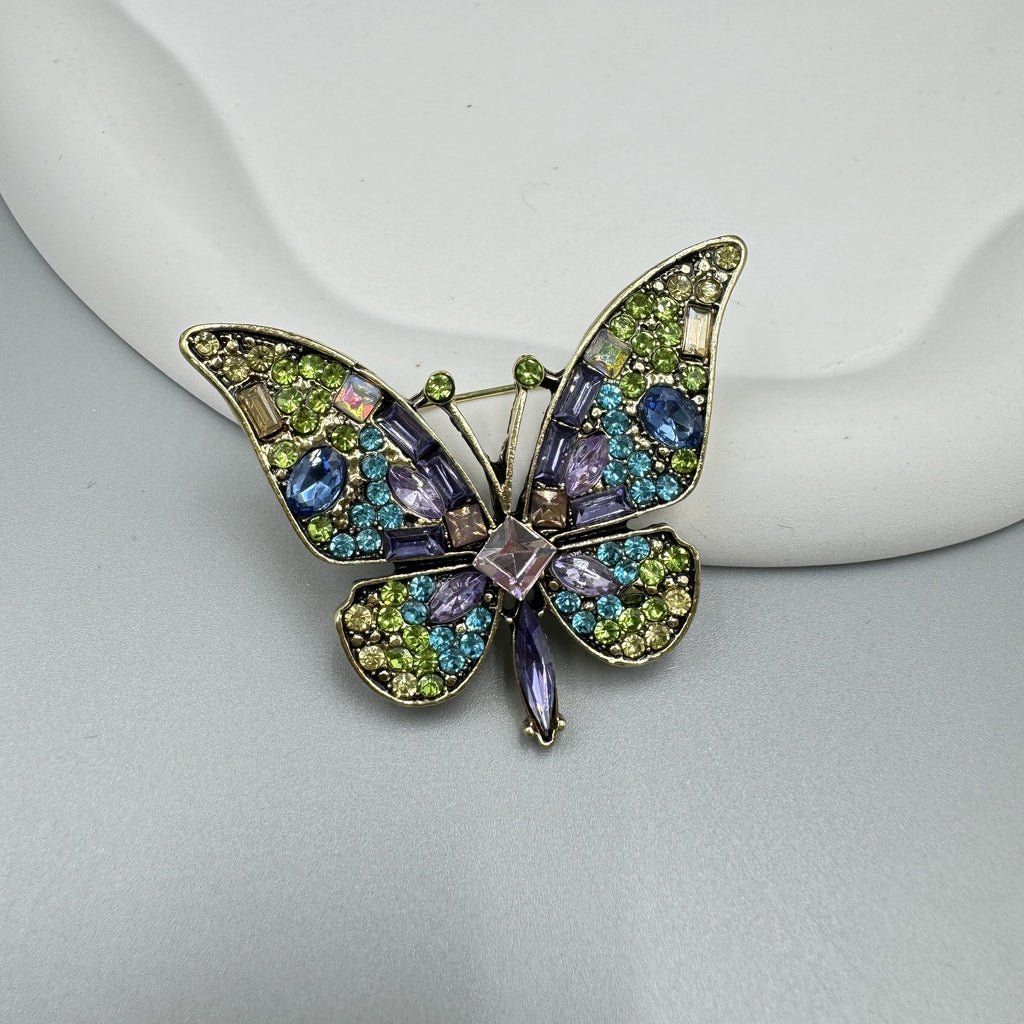 Butterfly Rhinestone Brooch PA4925