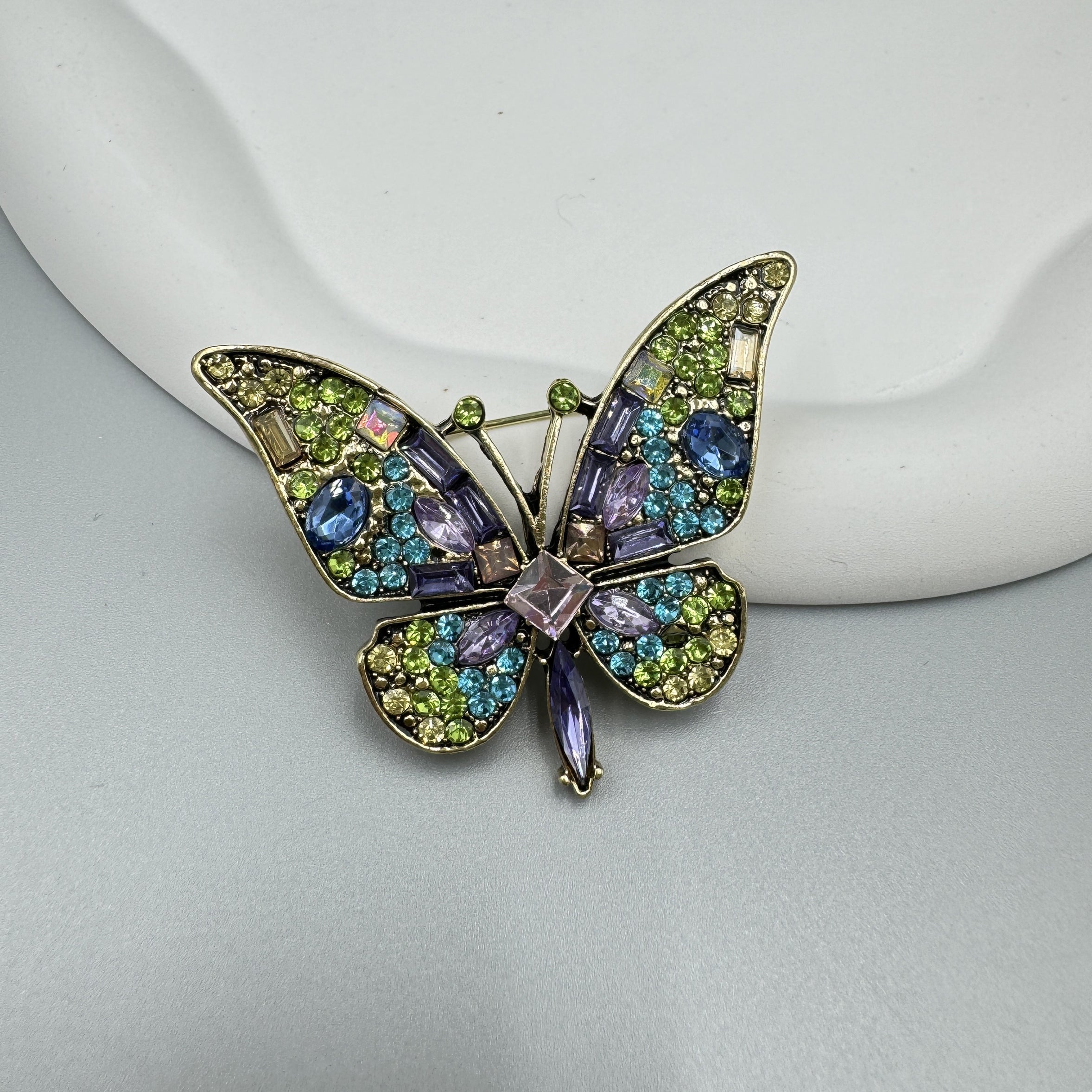 Butterfly Rhinestone Brooch PA4925