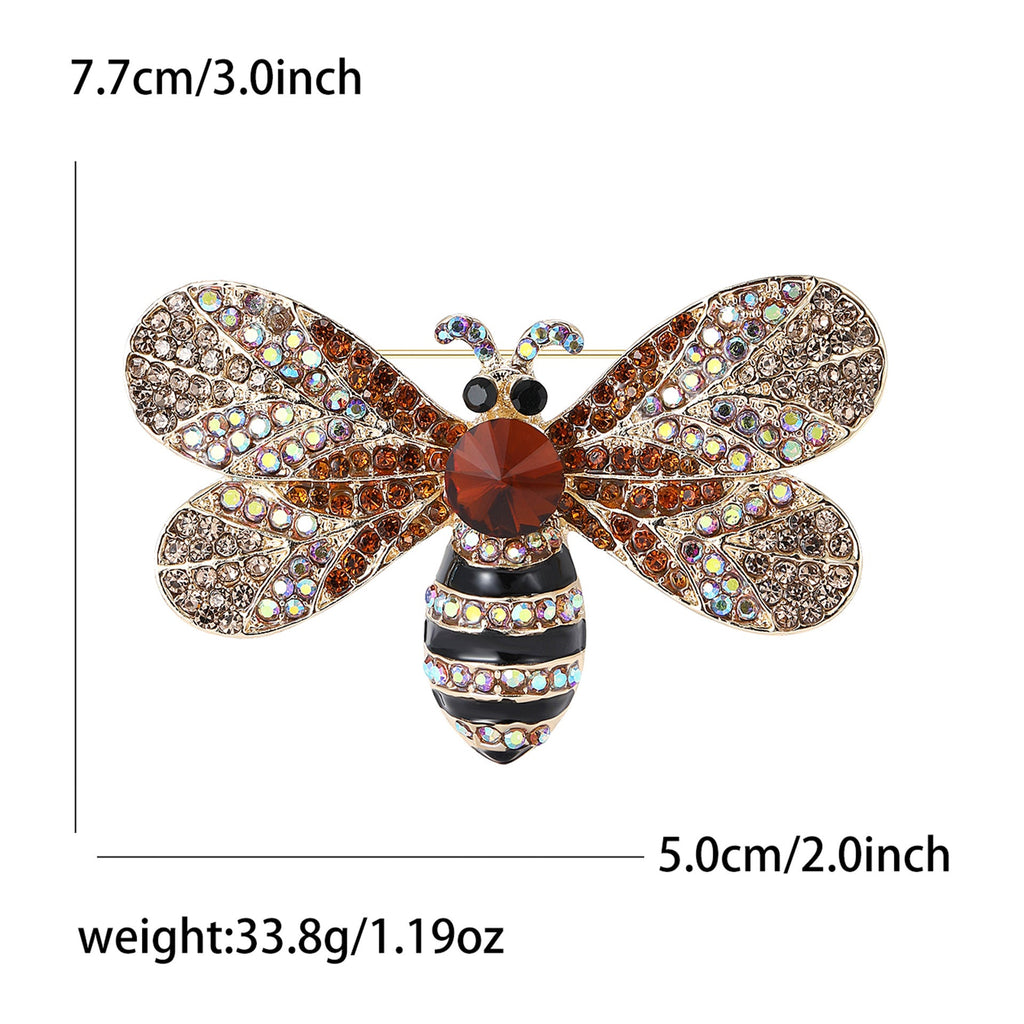 Bee Alloy  Rhinestone  Brooch PA4966