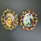 Random Frida Seed Bead Braided Pin PA4975