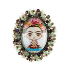 Random Frida Seed Bead Braided Pin PA4975 - view 8