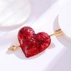 Arrow Through the Heart Alloy Brooch PA4984