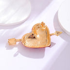 Arrow Through the Heart Alloy Brooch PA4984