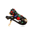 Leopard Rhinestone Brooch PA4994