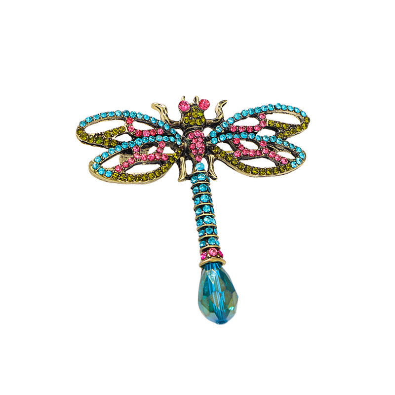 Dragonfly Rhinestone Brooch PA4995