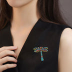 Dragonfly Rhinestone Brooch PA4995