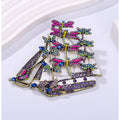 Dragonfly Sailboats Rhinestone Brooch PA4996