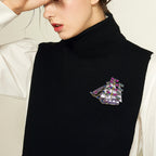 Dragonfly Sailboats Rhinestone Brooch PA4996
