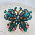 Butterfly Rhinestone Brooch PA5009