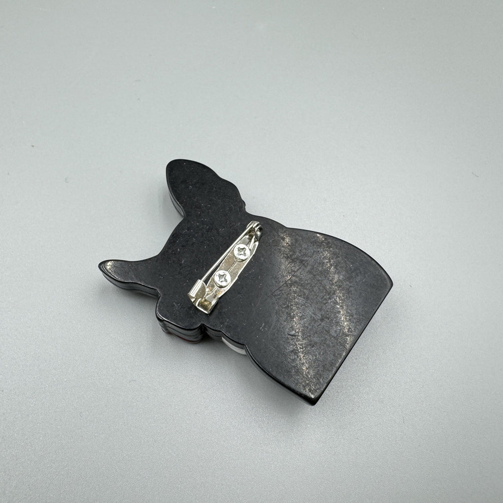 Dog Wearing Glasses Acrylic Brooch PA5015