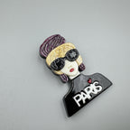 Wear Paris Shirt Girl Acrylic Brooch PA5018