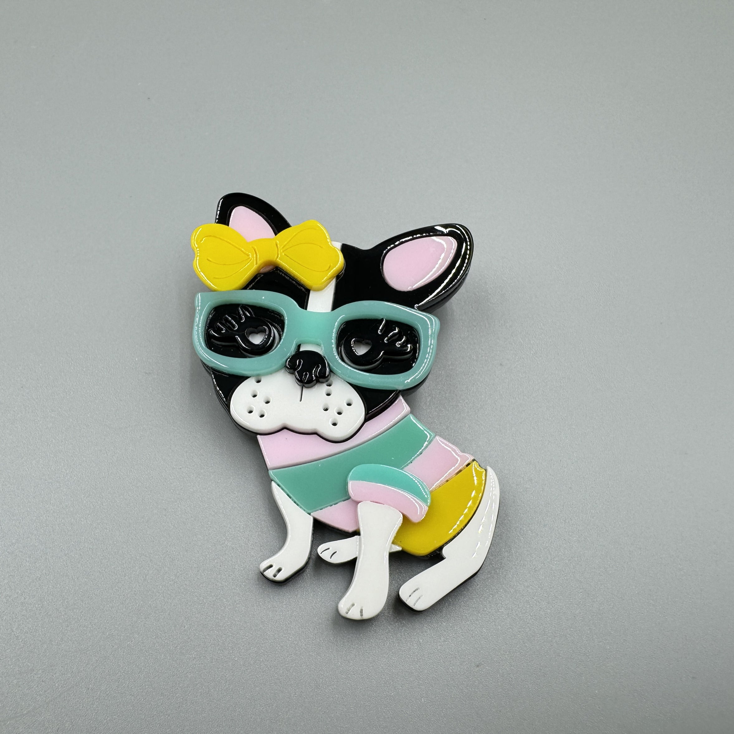 Cute Dog Acrylic Brooch PA5019