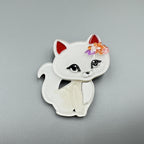 Cartoon Cat Acrylic Brooch PA5023