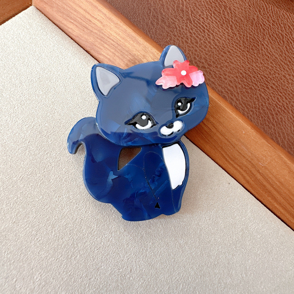 Cartoon Cat Acrylic Brooch PA5023
