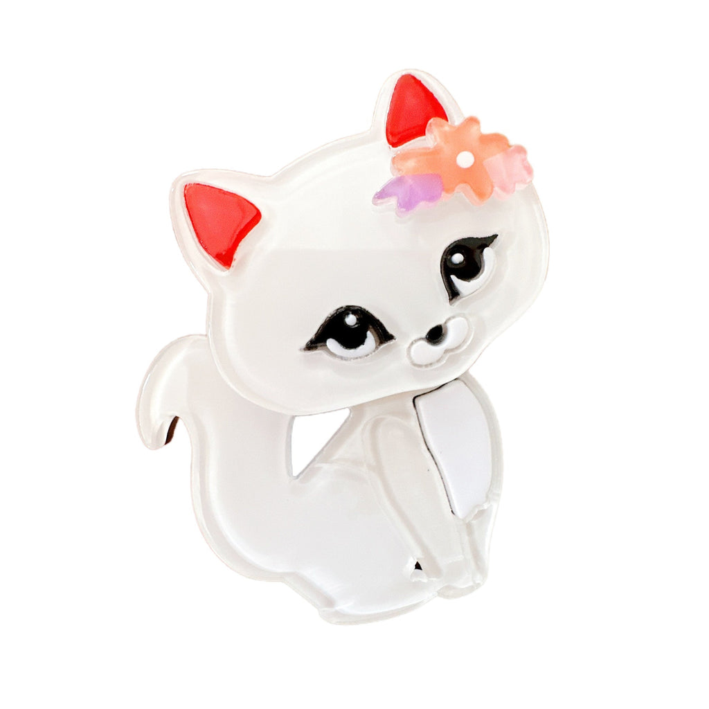 Cartoon Cat Acrylic Brooch PA5023