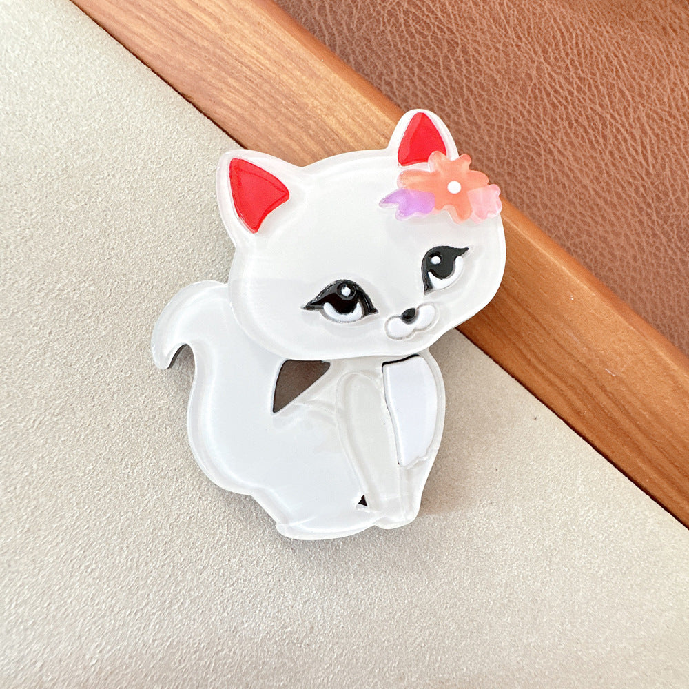 Cartoon Cat Acrylic Brooch PA5023