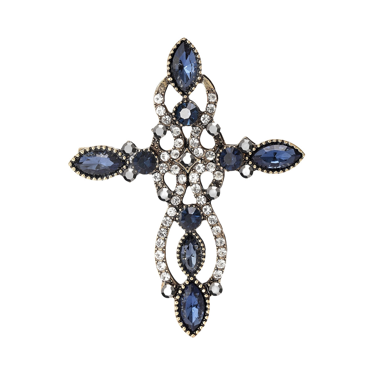 Cross Rhinestone  Brooch PA5088