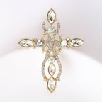 Cross Rhinestone  Brooch PA5088