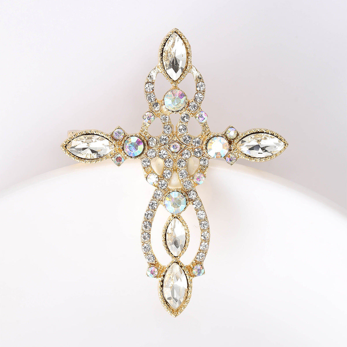 Cross Rhinestone  Brooch PA5088