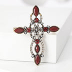Cross Rhinestone  Brooch PA5088
