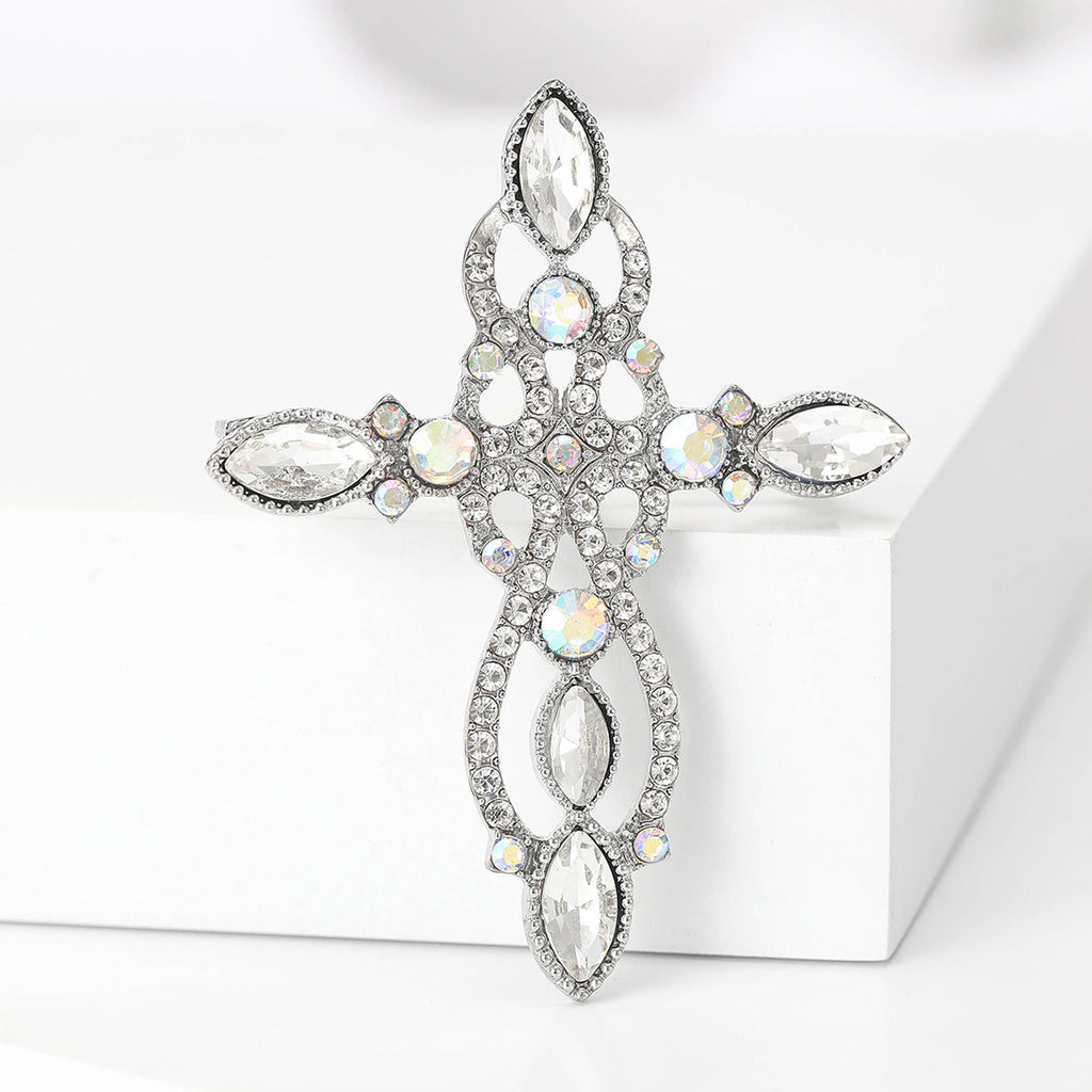 Cross Rhinestone  Brooch PA5088