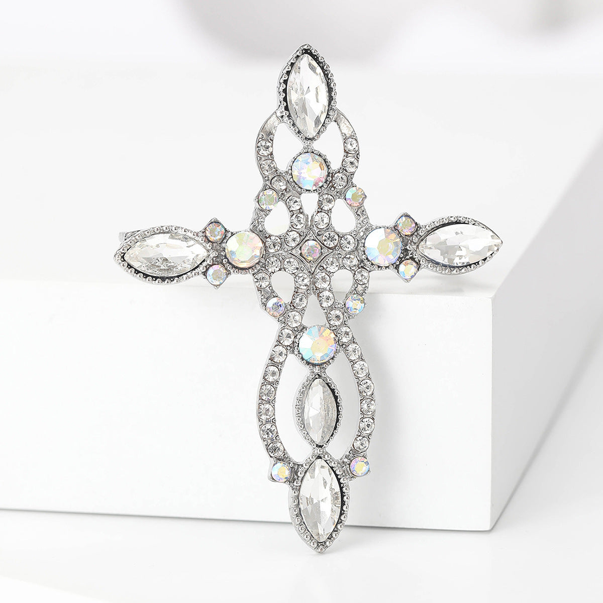 Cross Rhinestone  Brooch PA5088