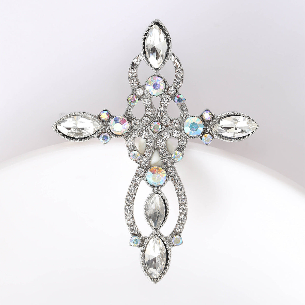Cross Rhinestone  Brooch PA5088