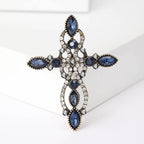 Cross Rhinestone  Brooch PA5088