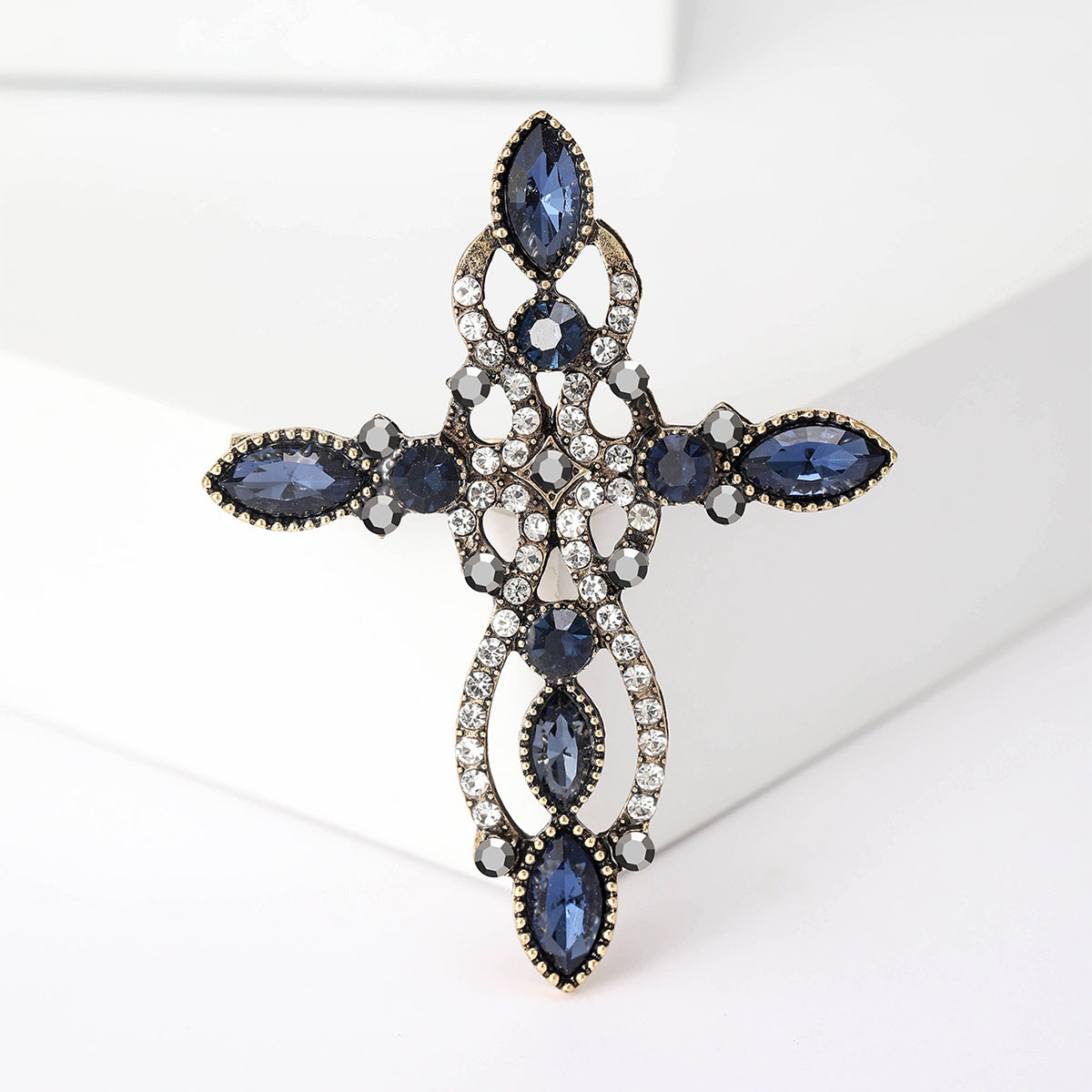 Cross Rhinestone  Brooch PA5088