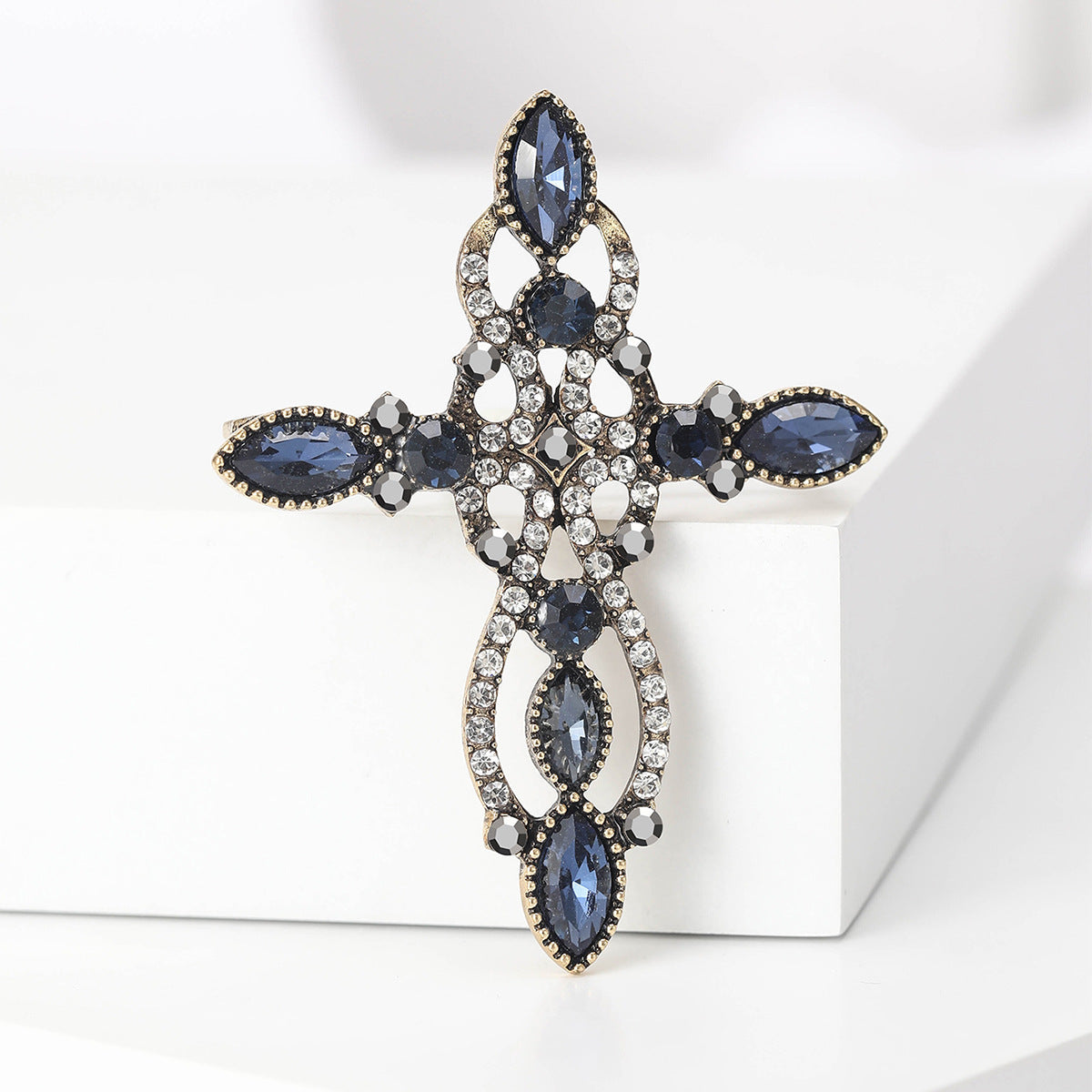 Cross Rhinestone  Brooch PA5088