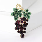 Grape Rhinestone Brooch PA5093
