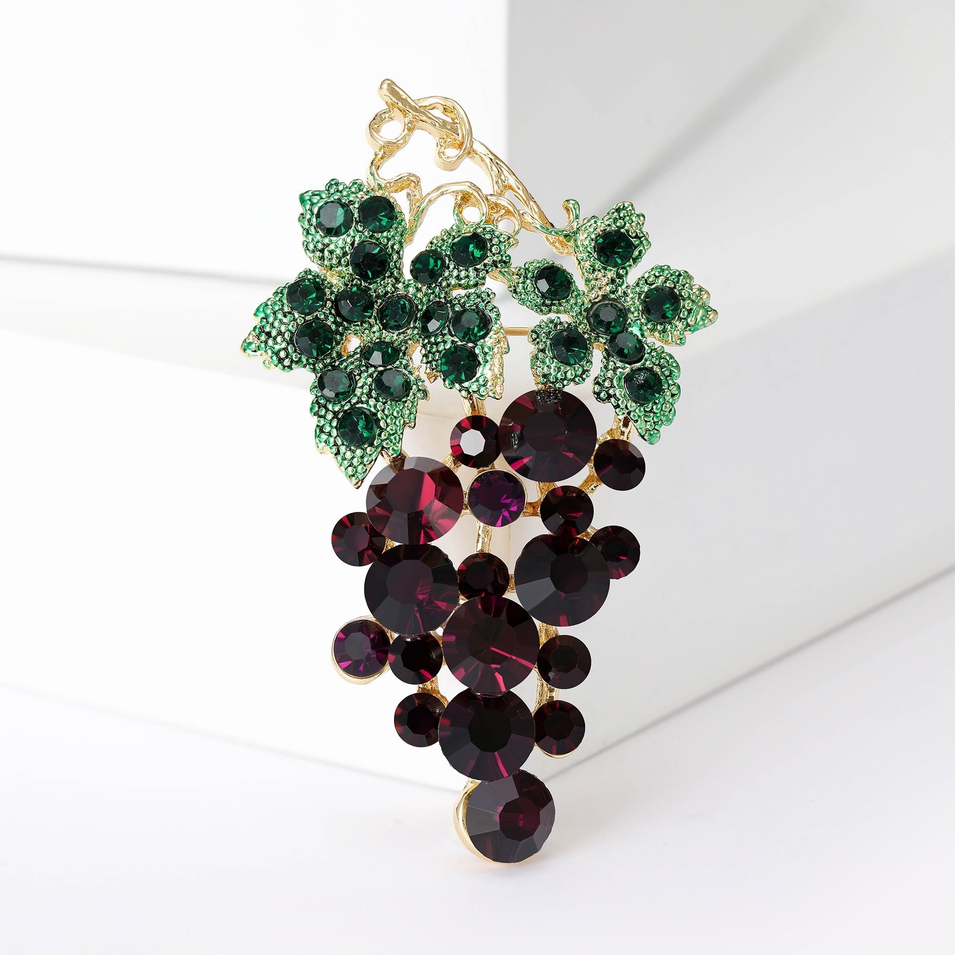 Grape Rhinestone Brooch PA5093