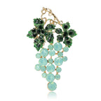 Grape Rhinestone Brooch PA5093