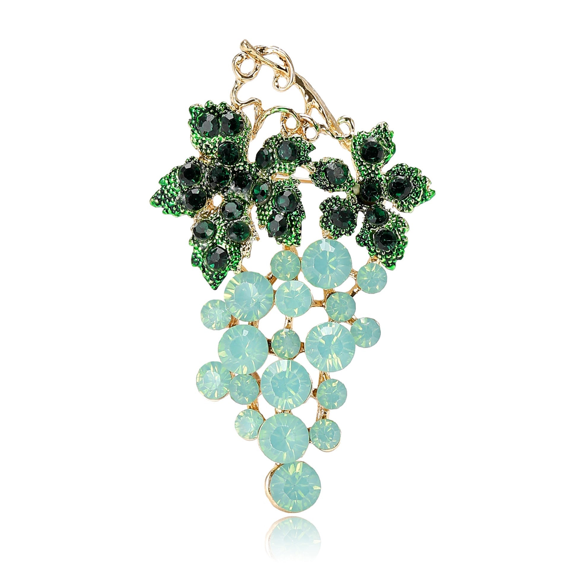 Grape Rhinestone Brooch PA5093
