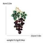 Grape Rhinestone Brooch PA5093