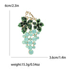 Grape Rhinestone Brooch PA5093