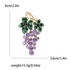 Grape Rhinestone Brooch PA5093