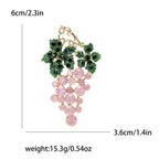 Grape Rhinestone Brooch PA5093