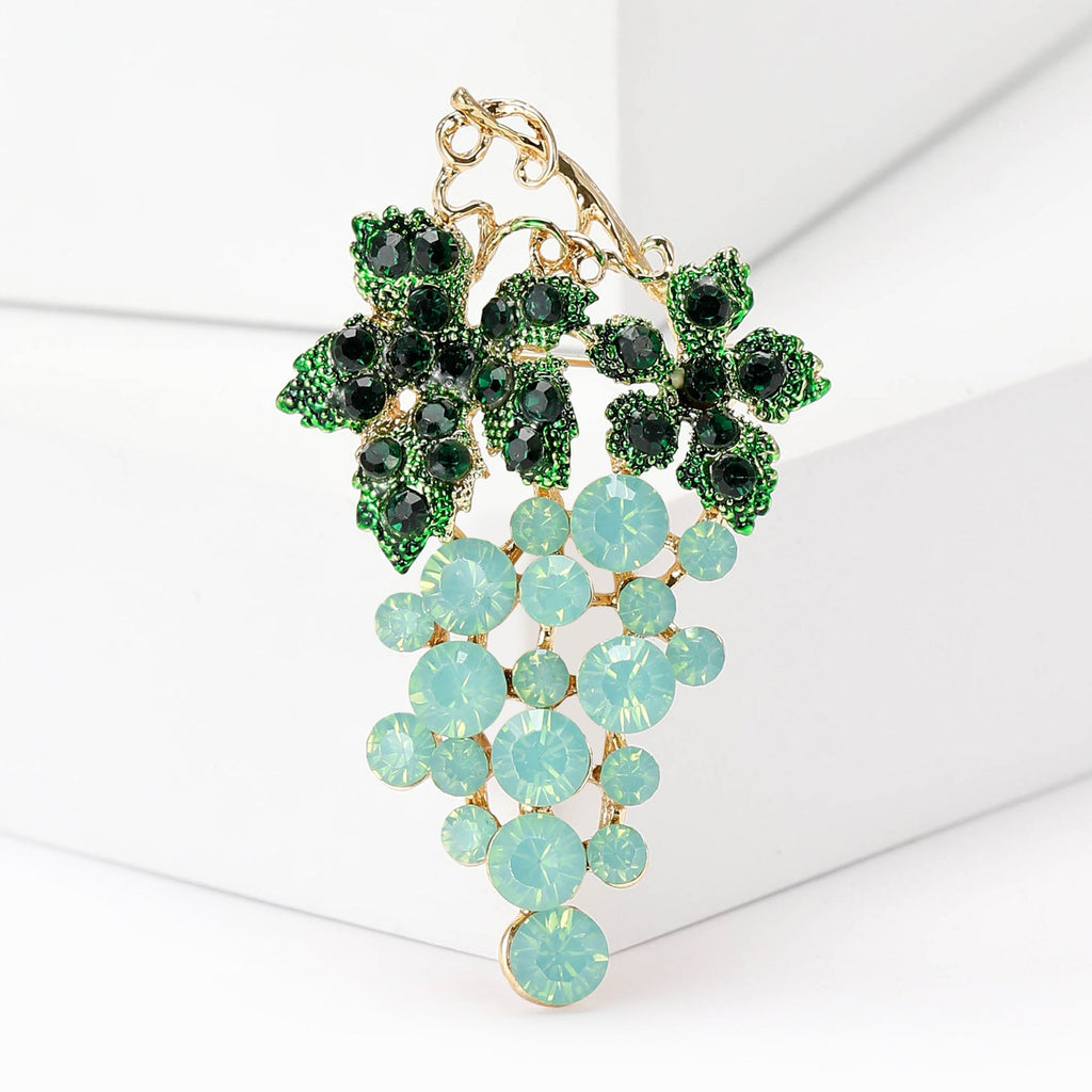 Grape Rhinestone Brooch PA5093