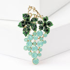 Grape Rhinestone Brooch PA5093