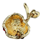 Cherry Rhinestone Brooch PA5105