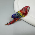 Parrot Bird Rhinestone Brooch PA5115