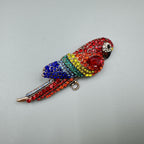 Parrot Bird Rhinestone Brooch PA5115