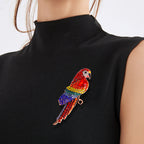Parrot Bird Rhinestone Brooch PA5115