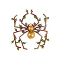 Pearl Spider Rhinestone Brooch PA5116