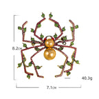 Pearl Spider Rhinestone Brooch PA5116